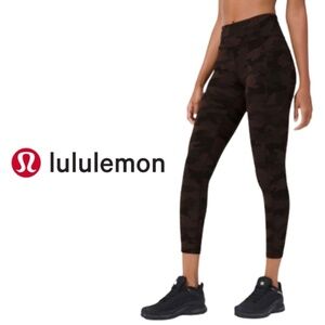 Lululemon Invigorate High-Rise Tight 25" Heritage 365 Camo Brown Earth Multi - 6